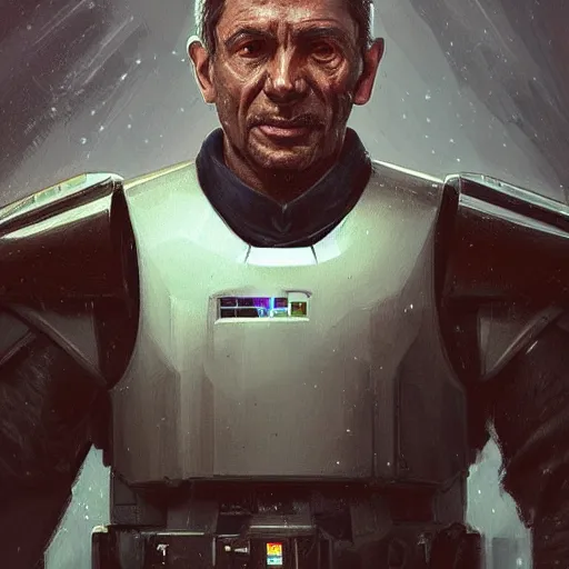 Image similar to portrait of a man by greg rutkowski, old admiral jagged fel, star wars expanded universe, he is about 5 0 years old, wearing uniform of the galactic alliance navy, highly detailed portrait, digital painting, artstation, concept art, smooth, sharp foccus ilustration, artstation hq
