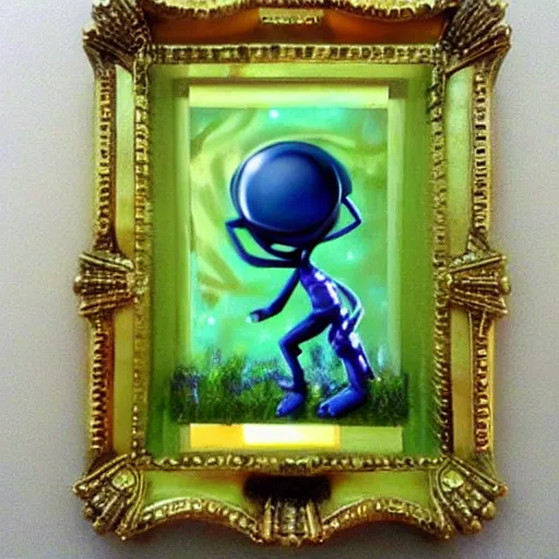 Prompt: aliens, 3d art.