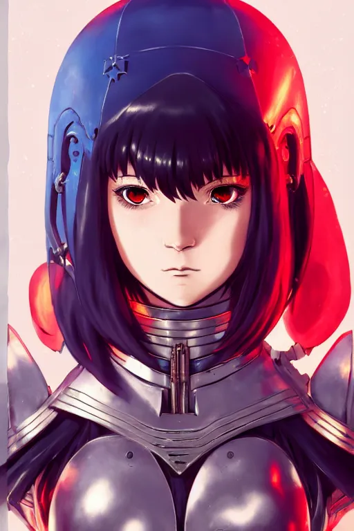 Prompt: portrait of Anime sister of battle, bikini armor, Warhammer 40000, cute-fine-face, red-short-hair pretty face, realistic shaded Perfect face, fine details. Anime. realistic shaded lighting by Ilya Kuvshinov katsuhiro otomo ghost-in-the-shell, magali villeneuve, artgerm, rutkowski, WLOP Jeremy Lipkin and Giuseppe Dangelico Pino and Michael Garmash and Rob Rey