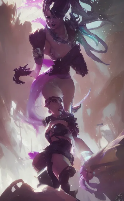 Image similar to jinx, league of legends, arcane, by fortiche, by greg rutkowski, esuthio, craig mullins