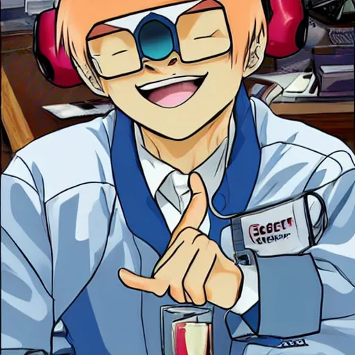 Image similar to tyler, the anime scientist - t