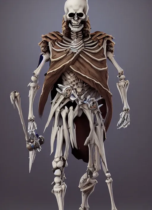 Prompt: а fantasy Proto-Slavic skeleton lich in armor inspired blizzard games, full body, detailed and realistic, 4k, trending on artstation, octane render