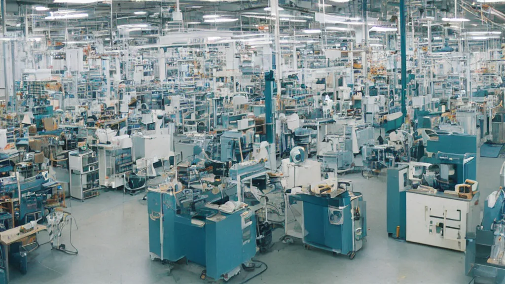 Prompt: ektar sample photo of a factory