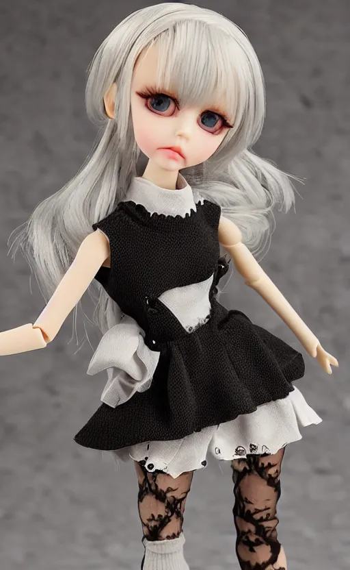 Image similar to dollfie in Sleeveless turtleneck baroque dress