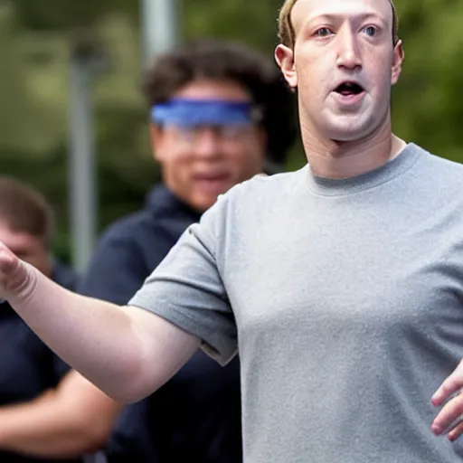 Image similar to mark zuckerberg as a school janitor, candid photograph