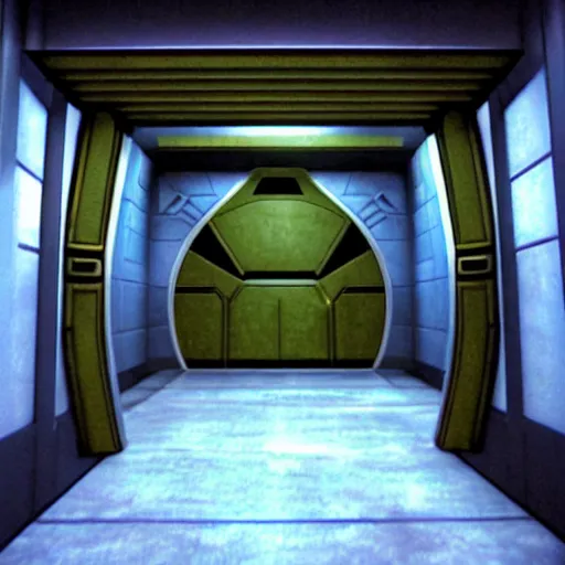 Image similar to realistic gate room from the tv show star gate sg - 1