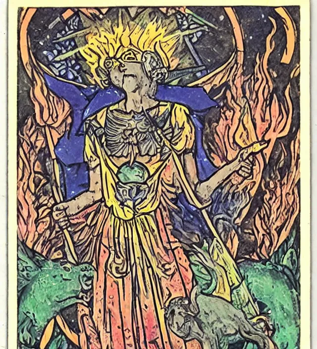 Image similar to tarot godness