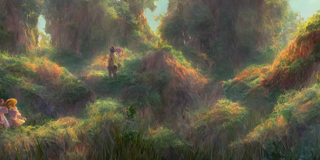 Prompt: Concept Art of cinematography for the new Terrence Malick Disney film