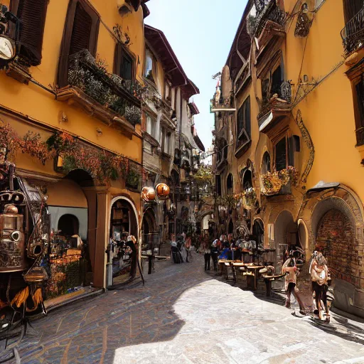 Prompt: steampunk italy