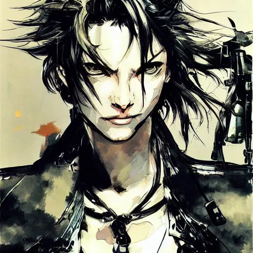 Prompt: 🐱 art by Yoji Shinkawa, trending on art station