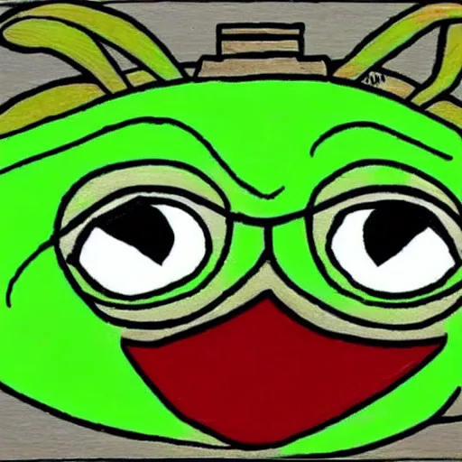 Image similar to Pepe the frog