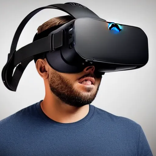 Prompt: a leaked photo of next-gen oculus quest