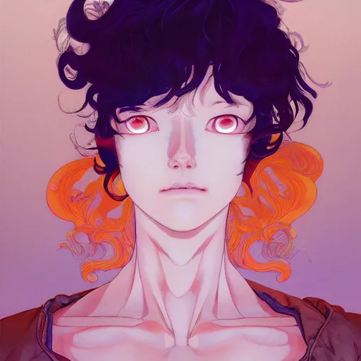 Image similar to prompt : glorious character portrait soft light painted by james jean and katsuhiro otomo and erik jones, inspired by evangeleon anime, smooth face feature, intricate oil painting, high detail illustration, sharp high detail, manga and anime 1 9 9 9