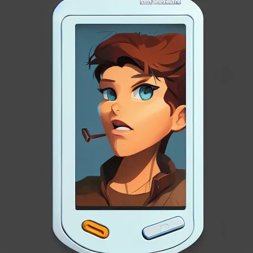 Image similar to face icon stylized minimalist game boy advance, loftis, cory behance hd by jesper ejsing, by rhads, makoto shinkai and lois van baarle, ilya kuvshinov, rossdraws global illumination