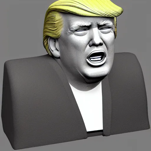 Image similar to donald trump 3 d model