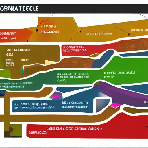 Image similar to colorful infographic sectional diagram of an organic building