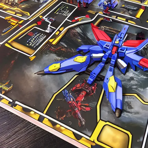 Prompt: Gundam board game, hyper detailed photo, 4k