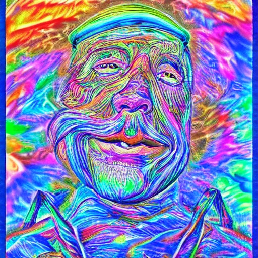 Image similar to ! dream a dream of a deepdream false illusion of santa going to the sky forge sky insanity ethereality dreamscape maximalist trippy psychedelic googledeepdream