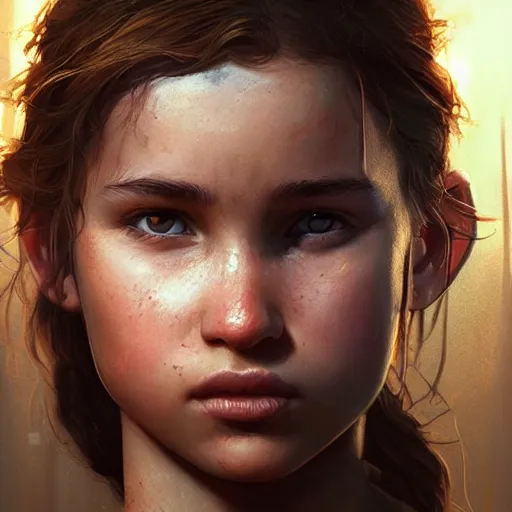 Image similar to Captivating young Lara Croft portrait, atmospheric lighting, painted, intricate, volumetric lighting, beautiful, golden hour, sharp focus, ultra detailed, by Leesha Hannigan, Ross Tran, Thierry Doizon, Kai Carpenter,Ignacio Fernández Ríos