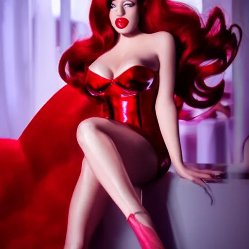 Prompt: Jessica rabbit in real life