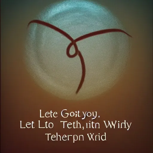 Prompt: Let go of your earthly tether, empty and become wind