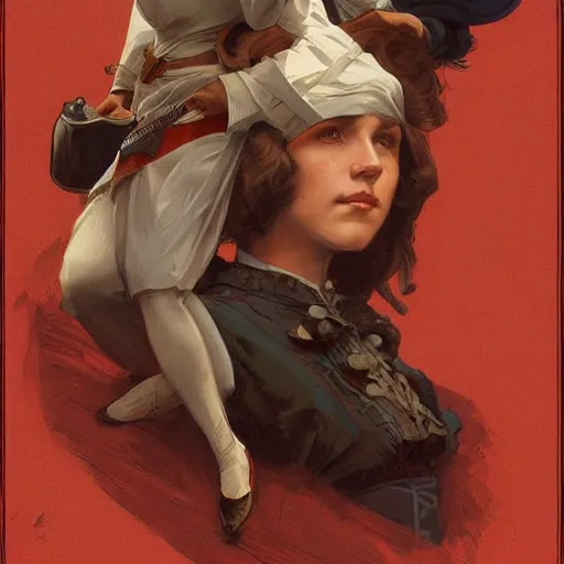 Image similar to the women of the american civil war. highly detailed, digital painting, artstation, concept art, smooth, sharp focus, illustration, art by artgerm and greg rutkowski and alphonse mucha and loish and wlop