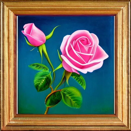 Prompt: squishy delicacy, sacred flower, pink roses, detailed oil painting by Georgia O’Keefe