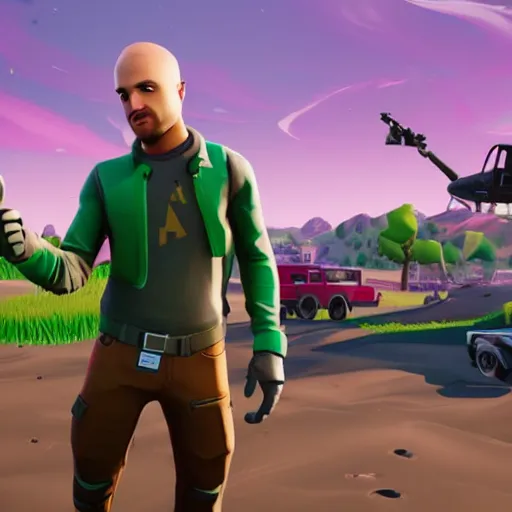 Image similar to jesse pinkman in fortnite