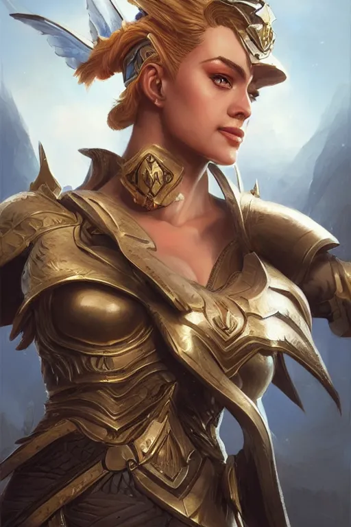 Image similar to amazon valkyrie athena, d & d, fantasy, portrait, highly detailed, headshot, digital painting, trending on artstation, concept art, sharp focus, illustration, art by artgerm and greg rutkowski and magali villeneuve