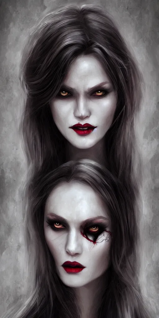 Image similar to the vampire woman portrait, fantasy art, concept art, photorealistic, highly detailed,