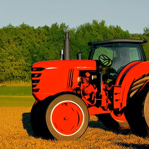 Prompt: tractor logo, long shadows, flat desing