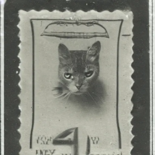 Prompt: standard issued cat in an emergency package in world war I. world war I photography. high resolution. grainy photo. W-1024