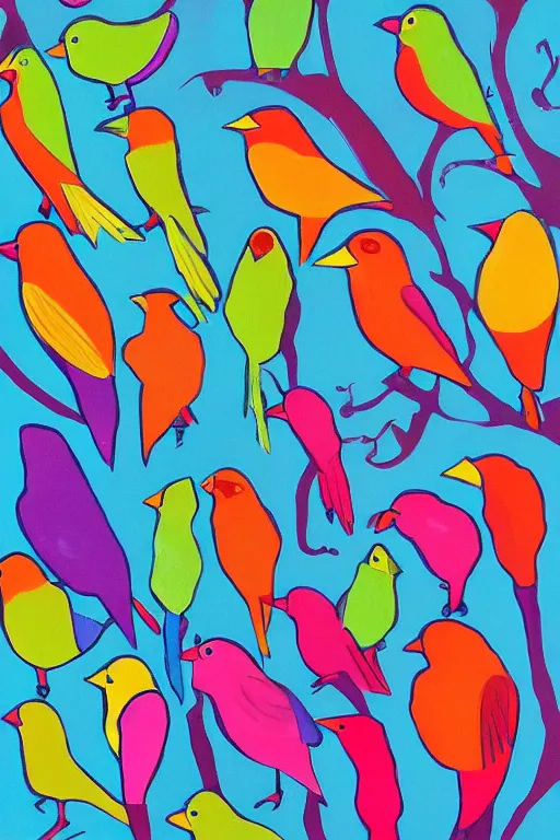 Image similar to colorful birds by pauline baynes