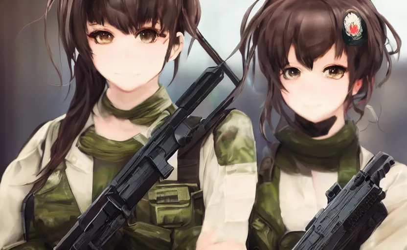 Prompt: portrait photo, highly detailed, high resolution, cosplay photo, stunning, girls frontline style, bokeh soft, 100mm, trending on instagram, by professional photographer, realistic human anatomy, real human faces, realistic military carrier, soldier clothing, modern warfare, realistic guns, low saturation