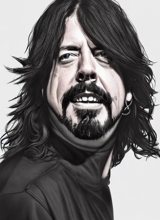 Prompt: Dave Grohl, detailed digital art, trending on Artstation