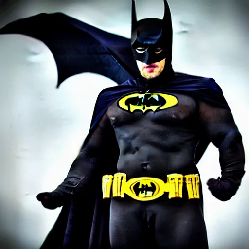 Image similar to photograph of c'thulhu dressed as batman, realistic, detailed