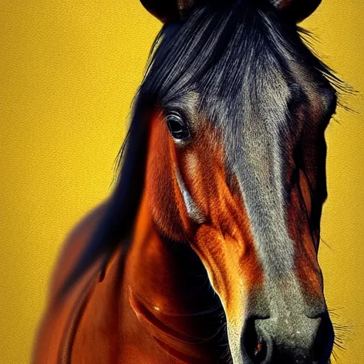 Image similar to horse on iphone wallpaper, digital art