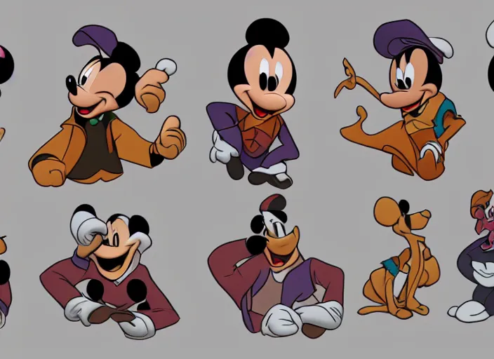 Image similar to disney character design pipeline test