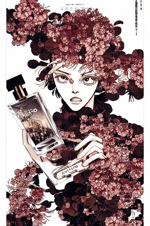 Image similar to fragrance advertising campaign by katsuhiro otomo, highly detailed, high contrast, intricate