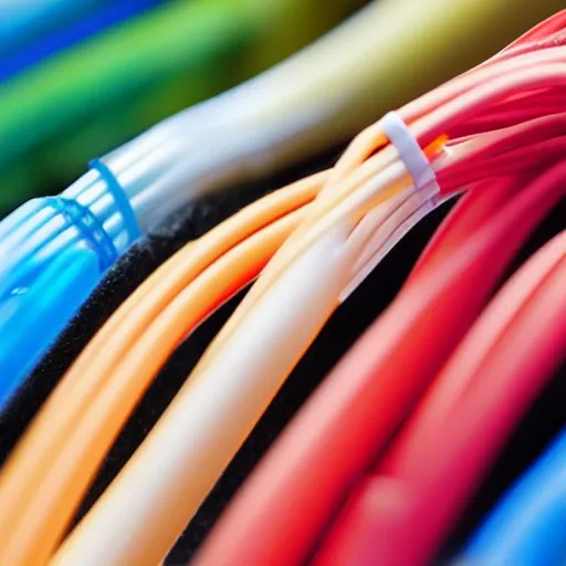 Prompt: fiber optic cables