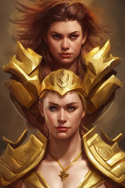 Image similar to amazon valkyrie athena, d & d, fantasy, portrait, highly detailed, headshot, digital painting, trending on artstation, concept art, sharp focus, illustration, art by artgerm and greg rutkowski and magali villeneuve