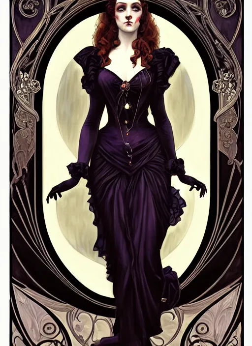 Image similar to an art nouveau, victorian dectective portrait in the style of charlie bowater, and in the style of donato giancola, and in the style of charles dulac. very large, clear, expressive, intelligent eyes. symmetrical, centered, ultrasharp focus, dramatic lighting, photorealistic digital painting, intricate ultra detailed background.