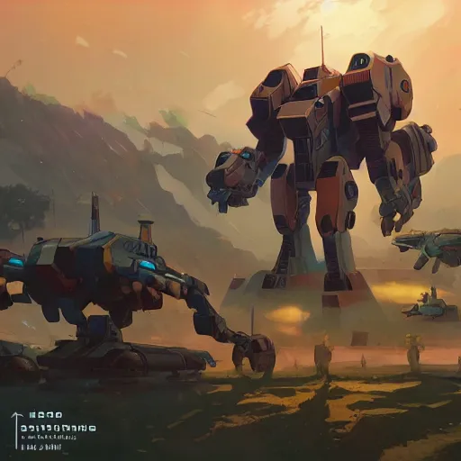 Image similar to hero world mechwarrior, behance hd by jesper ejsing, by rhads, makoto shinkai and lois van baarle, ilya kuvshinov, rossdraws global illumination