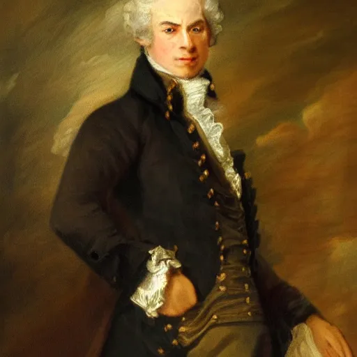 Image similar to a portrait of Joseph Joubert by Thomas Gainsborough, oil painting, masterpiece, old master, grand master, close-up, digital painting, concept art, smooth, sharp focus, detalied, illustration