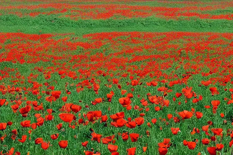 Image similar to “a field of carnivorous poppies, 4k photo”