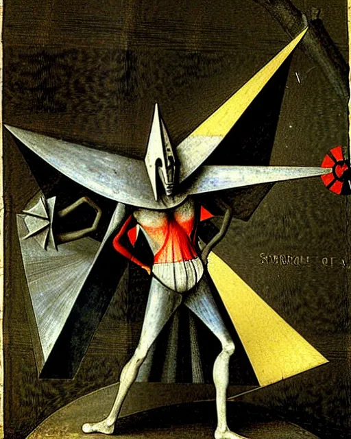 Prompt: starscream by hieronymus bosch