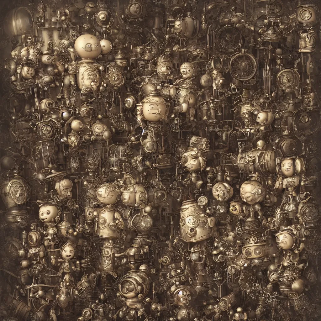 Prompt: portrait of tin toy fuzzy steampunk wind bees in victorian london, nicoletta ceccoli, mark ryden, lostfish, hyung tae, frank frazetta, depth of field, detailed and intricate gothic environment, 8 k resolution, hyperrealistic, octane render