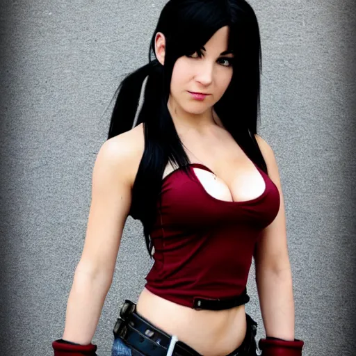 Prompt: tifa lockhart by zeronis