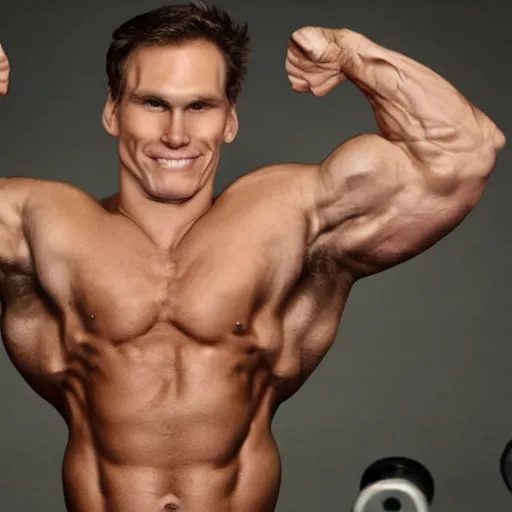 Image similar to jerma professional bodybuilder huge muscles strong expert photograph detailed