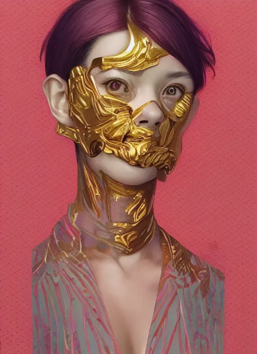 Image similar to gold :: by Martine Johanna and Simon Stålenhag and Chie Yoshii and wlop and Guillermo del toro :: ornate, dynamic, particulate, rich colors, elegant, centered, artstation, smooth, sharp focus, octane render, 3d